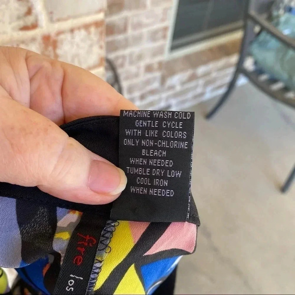 Fire Los Angeles Stained Glass Floral High Waisted Shorts - Picture 6 of 7